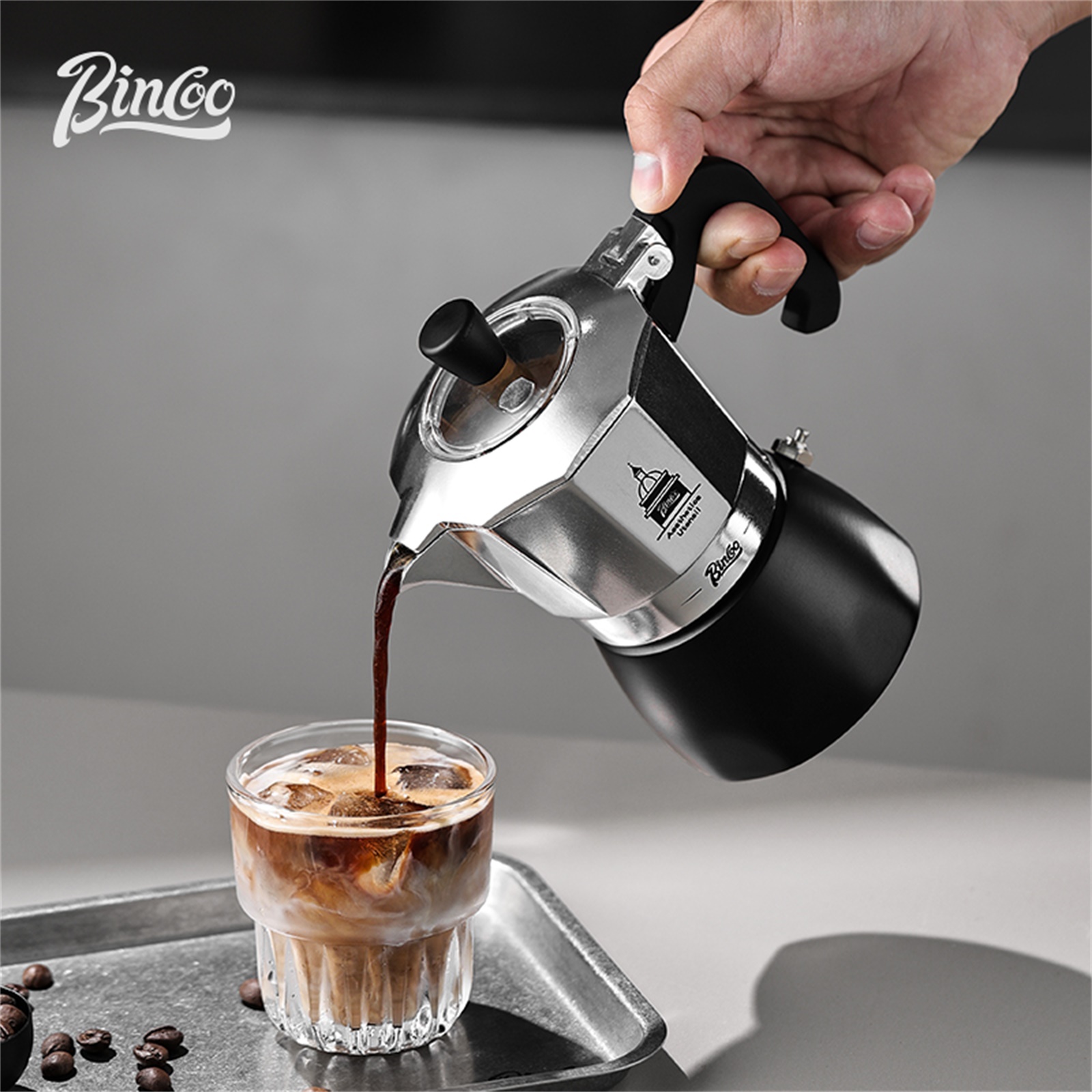 Coffee Equipment Set - BINCOO Pote Moka de Válvula Dupla,