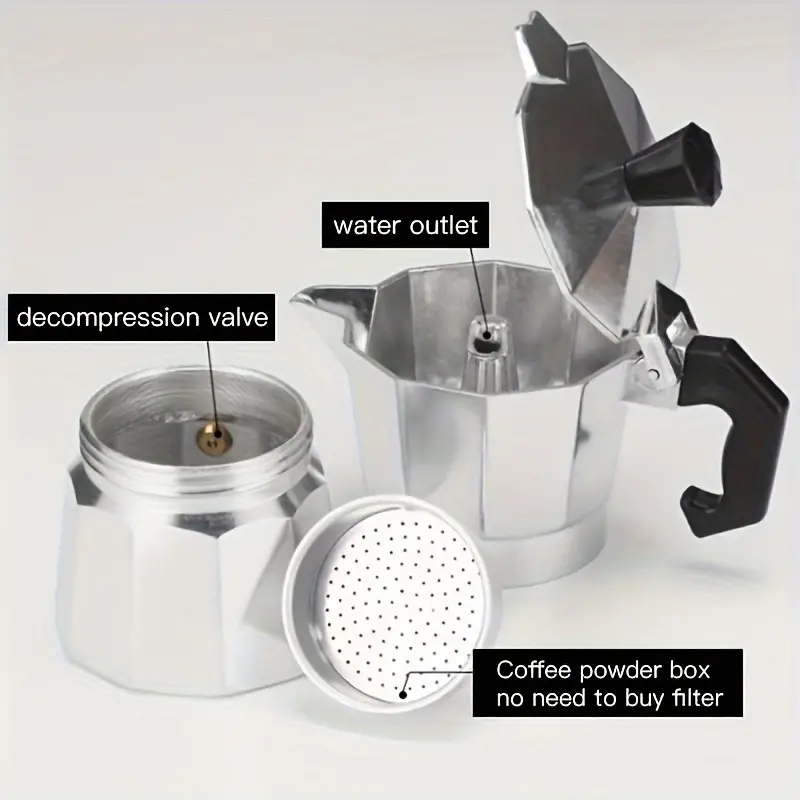 Cafeteira Moka Clássica de Alu - Coffee Equipment Set avaliação e preço