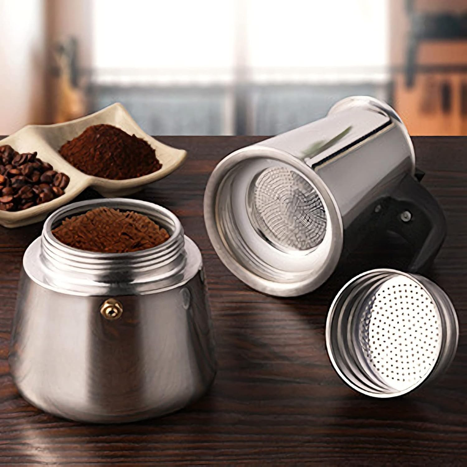 4/6/9 Xícaras Moka Pot Caffe M - Coffee Equipment Set avaliação e preço