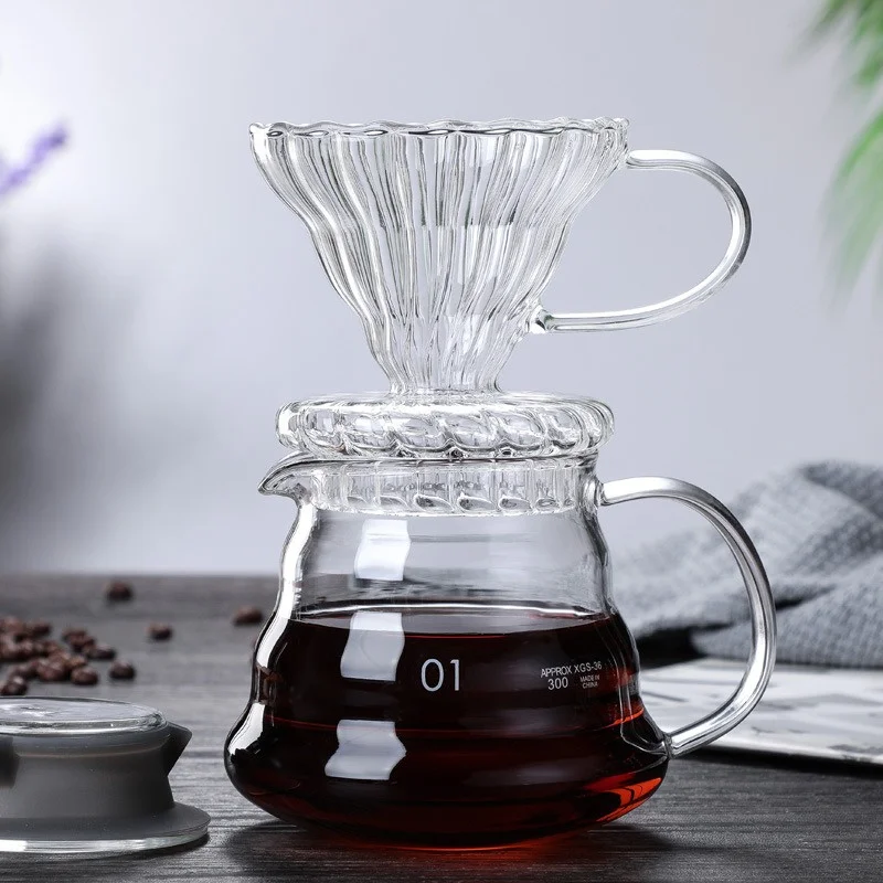 Jarra de café com tampas, chal - Coffee Equipment Set avaliação e preço