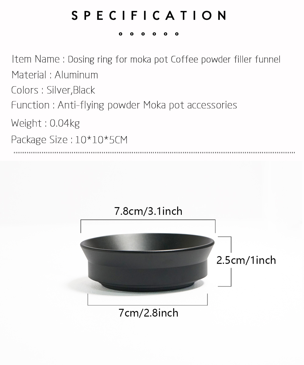 Anel Dosador de Café em Alumín - Dosing Funnel Ring avaliação e preço
